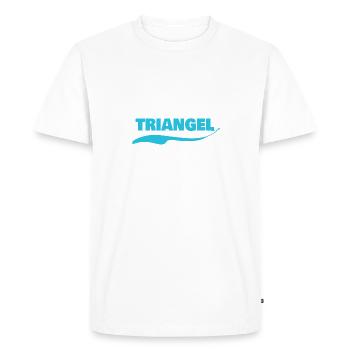 Triangle - Men's Premium Organic T-Shirt - white - Front - Nico (187cm)