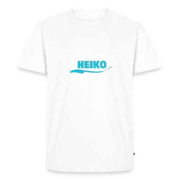 Heiko Heiko - T-shirt Premium bio Homme - blanc - Devant - Nico (187cm)