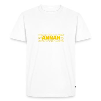 Cadeau pour Annah - T-shirt Premium bio Homme - blanc - Devant - Nico (187cm)