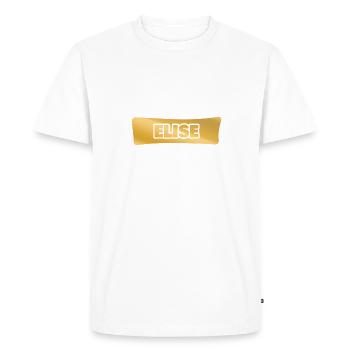 First name Elise - Men's Premium Organic T-Shirt - white - Front - Nico (187cm)