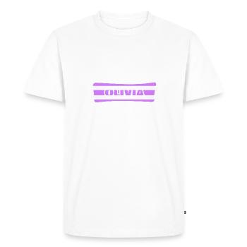 Mariage Olivia - T-shirt Premium bio Homme - blanc - Devant - Nico (187cm)