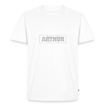 Arthur as a gift idea - Men's Premium Organic T-Shirt - white - Front - Nico (187cm)