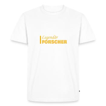 Profession : Chercheur - T-shirt Premium bio Homme - blanc - Devant - Nico (187cm)