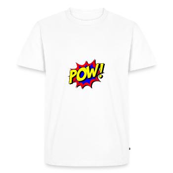 superhero comic - Men's Premium Organic T-Shirt - white - Front - Nico (187cm)