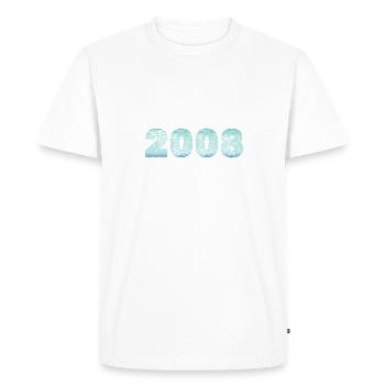 Cold 2008 - Men's Premium Organic T-Shirt - white - Front - Nico (187cm)