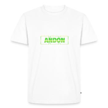 Garçon d’honneur Bague de mariage Mariage Andon - T-shirt Premium bio Homme - blanc - Devant - Nico (187cm)