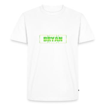 Cadeau de baptême Bryan - T-shirt Premium bio Homme - blanc - Devant - Nico (187cm)