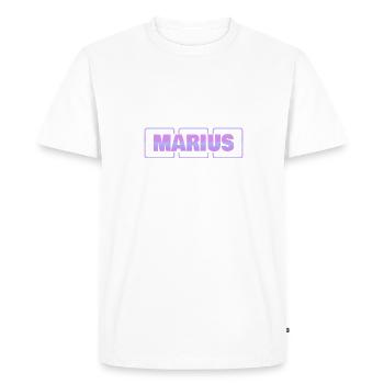 Cadeau pour Marius - T-shirt Premium bio Homme - blanc - Devant - Nico (187cm)