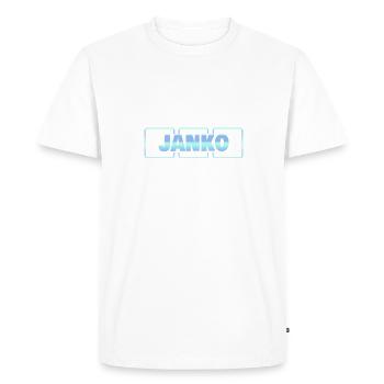 Janko bébé - T-shirt Premium bio Homme - blanc - Devant - Nico (187cm)