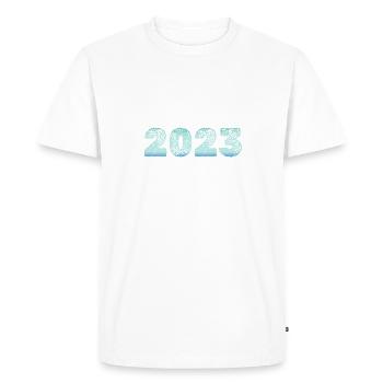Cold 2023 - Men's Premium Organic T-Shirt - white - Front - Nico (187cm)