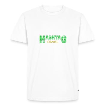 First name Daniel - Men's Premium Organic T-Shirt - white - Front - Nico (187cm)