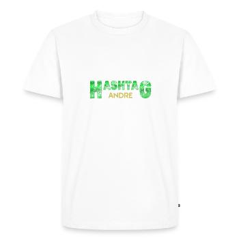 Gift for Andre - Men's Premium Organic T-Shirt - white - Front - Nico (187cm)