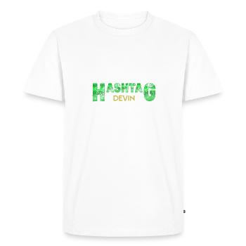 Gift for Devin - Men's Premium Organic T-Shirt - white - Front - Nico (187cm)
