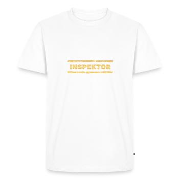 L’inspecteur en tant que profession - T-shirt Premium bio Homme - blanc - Devant - Nico (187cm)