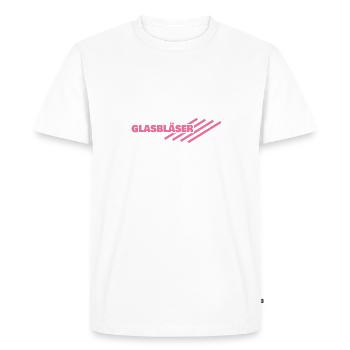 Souffleur - T-shirt Premium bio Homme - blanc - Devant - Nico (187cm)