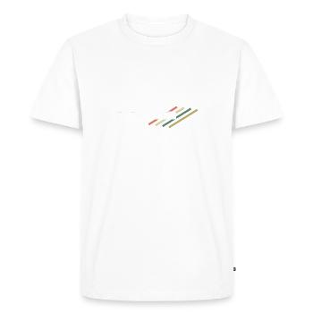 Emploi de cheminot - T-shirt Premium bio Homme - blanc - Devant - Nico (187cm)