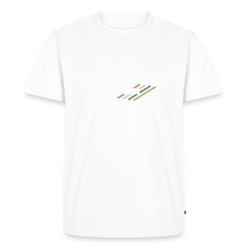 Lieu de travail du maître du grill - T-shirt Premium bio Homme - blanc - Devant - Nico (187cm)