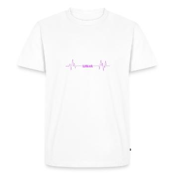 Linja as a first name - Men's Premium Organic T-Shirt - white - Front - Nico (187cm)