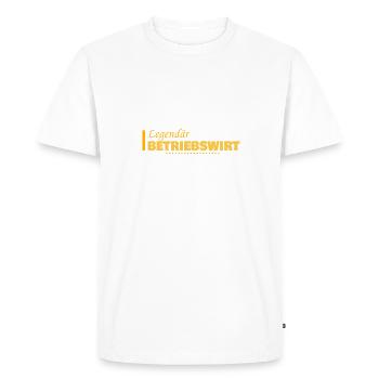 Profession Économiste d’entreprise - T-shirt Premium bio Homme - blanc - Devant - Nico (187cm)