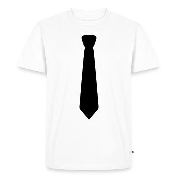 Cravates. - T-shirt Premium bio Homme - blanc - Devant - Nico (187cm)
