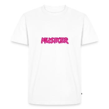 Musicien comme métier - T-shirt Premium bio Homme - blanc - Devant - Nico (187cm)