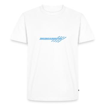 Gift for youth workers - Men's Premium Organic T-Shirt - white - Front - Nico (187cm)