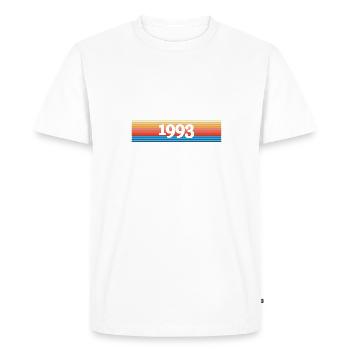 Witzig 1993 - T-shirt Premium bio Homme - blanc - Devant - Nico (187cm)