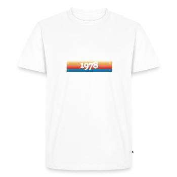Year 1978 - Men's Premium Organic T-Shirt - white - Front - Nico (187cm)