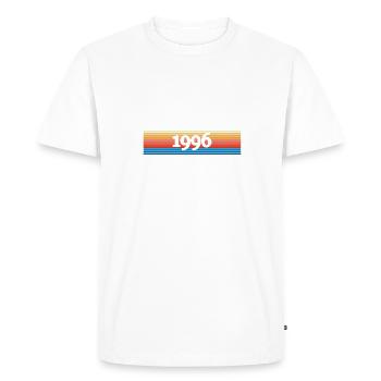 1996 - T-shirt Premium bio Homme - blanc - Devant - Nico (187cm)