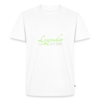 Legend 1999 - Men's Premium Organic T-Shirt - white - Front - Nico (187cm)