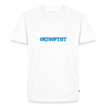 Cadeau pour orthoptiste - T-shirt Premium bio Homme - blanc - Devant - Nico (187cm)