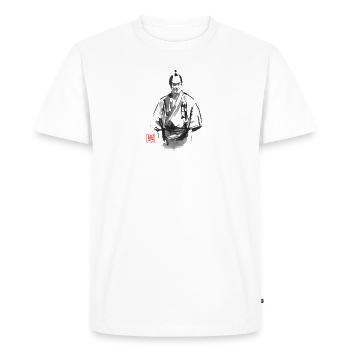 bad samurai - T-shirt Premium bio Homme - blanc - Devant - Nico (187cm)