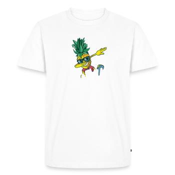 Voici ma chemise hawaïenne - T-shirt Premium bio Homme - blanc - Devant - Nico (187cm)