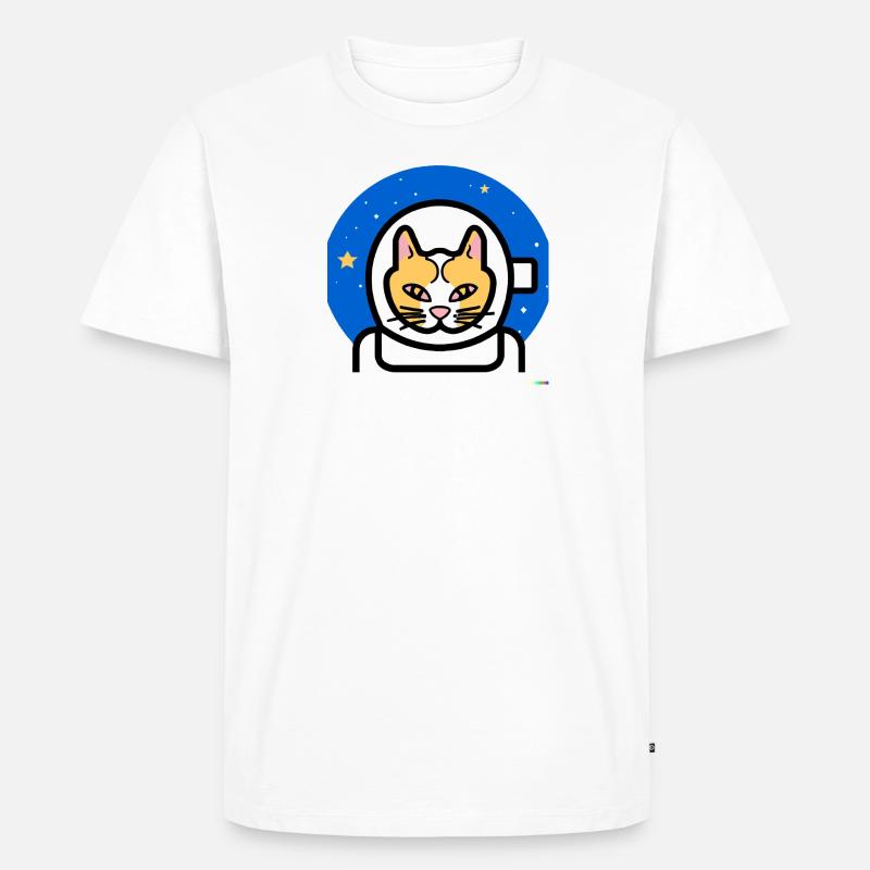 Katzenastronaut - Männer Premium Bio T-Shirt - undefined