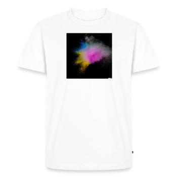 Explosion de couleurs - T-shirt Premium bio Homme - blanc - Devant - Nico (187cm)