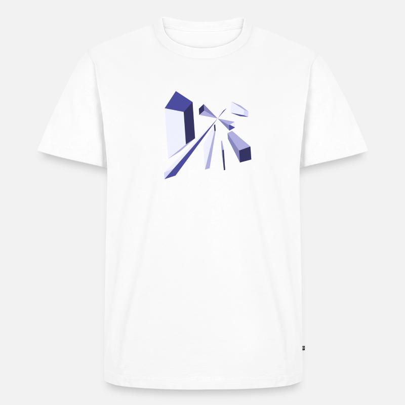 crazy print - Männer Premium Bio T-Shirt - Weiß