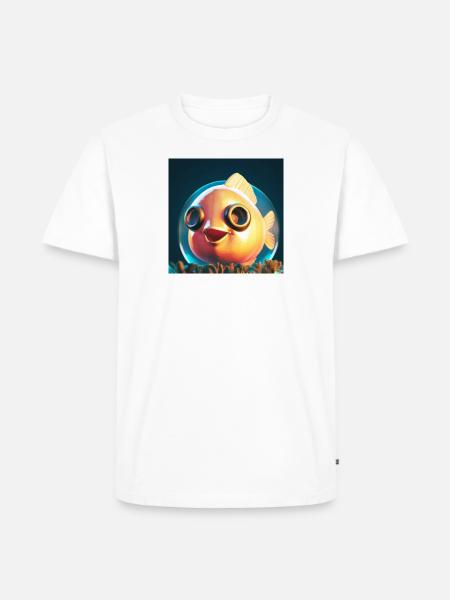 cute tropical fish - Männer Premium Bio T-Shirt - Weiß