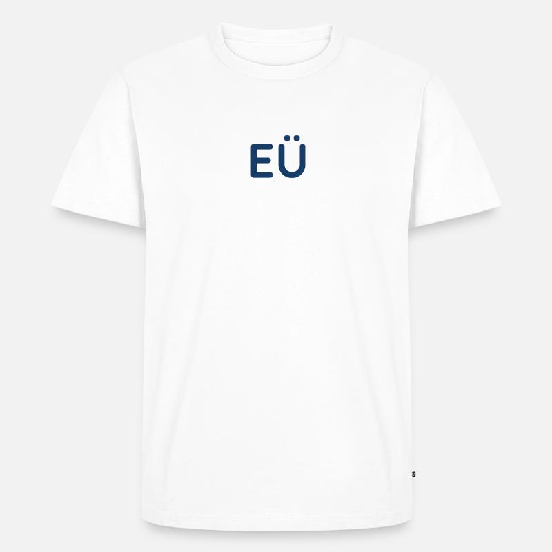 EÜ EÜ EÜ EÜ - Men's Premium Organic T-Shirt - white