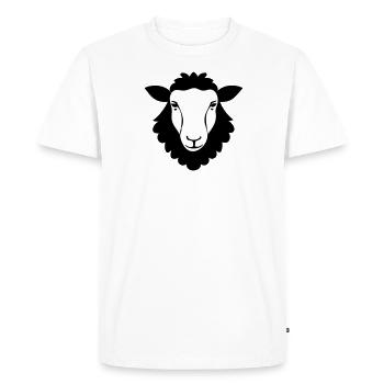 Mouton moelleux cool dans le style comique - T-shirt Premium bio Homme - blanc - Devant - Nico (187cm)