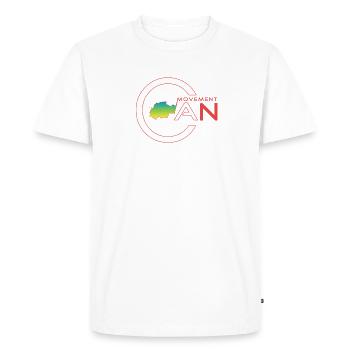 mcantimes - Men's Premium Organic T-Shirt - white - Front - Nico (187cm)