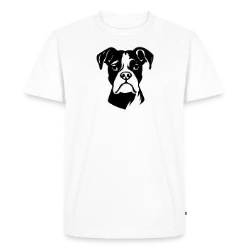 Boxer Dog Dog Breeds - Men's Premium Organic T-Shirt - white - Front - Nico (187cm)