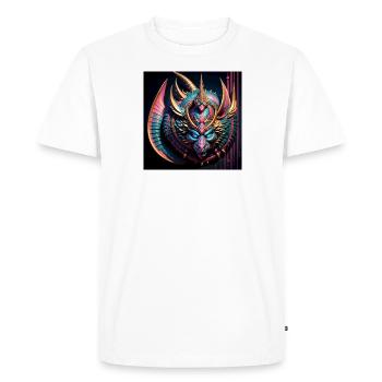 Bouclier de créature fantastique - T-shirt Premium bio Homme - blanc - Devant - Nico (187cm)