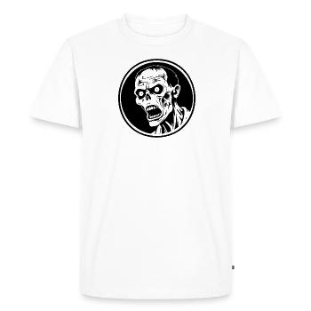 Zombie Undead Halloween Horreur - T-shirt Premium bio Homme - blanc - Devant - Nico (187cm)