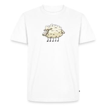 Mouton à 5 pattes v2 - T-shirt Premium bio Homme - blanc - Devant - Nico (187cm)