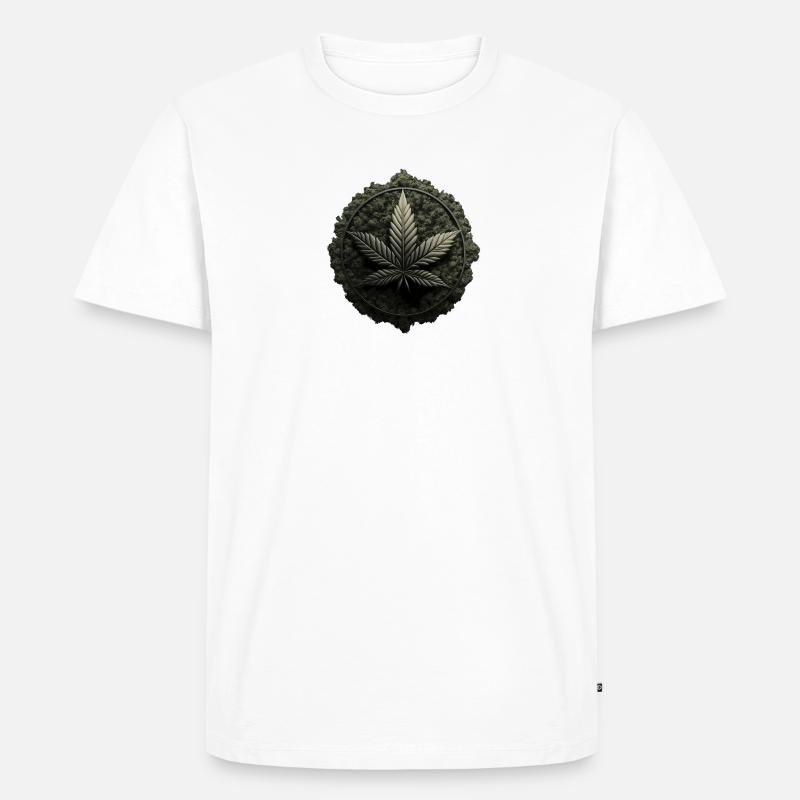 Crypto-feuille - T-shirt Premium bio Homme - blanc