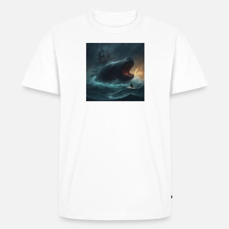 Seemonster - Männer Premium Bio T-Shirt - Weiß