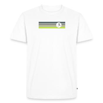 Joueur de futsal Joueur de futsal Joueur de futsal - T-shirt Premium bio Homme - blanc - Devant - Nico (187cm)