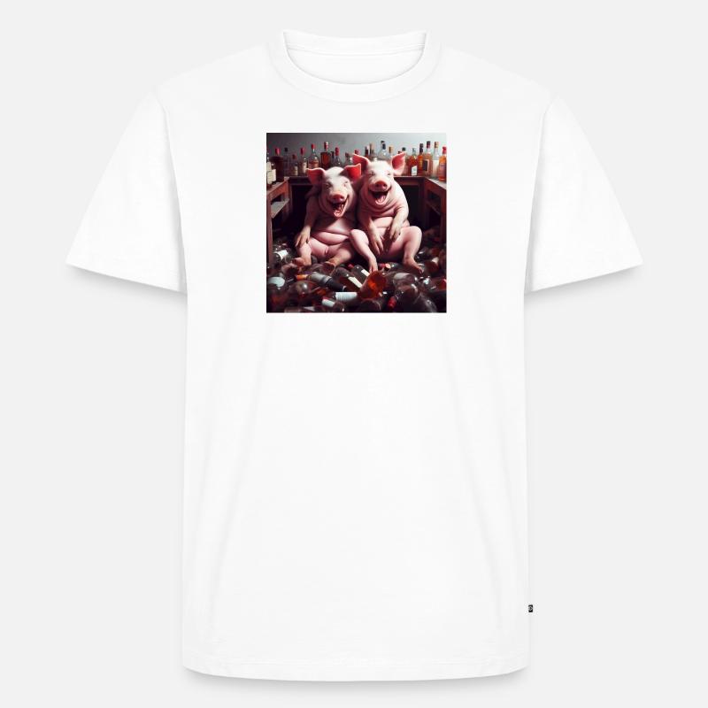 Copains Comme Cochons mk3 - T-shirt Premium bio Homme - blanc
