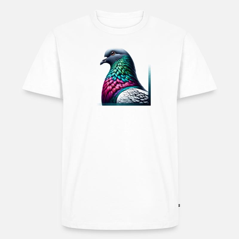 Wunderschöne Stadttaube - Männer Premium Bio T-Shirt - undefined