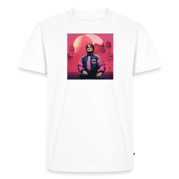 Italian Vaporwave à Florence - T-shirt Premium bio Homme - blanc - Devant - Nico (187cm)